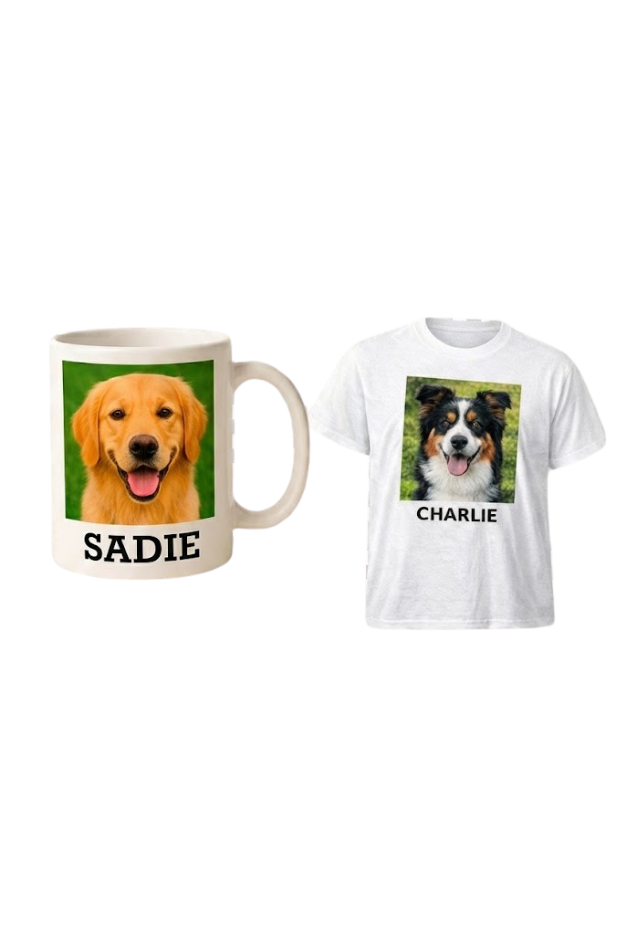 Dog Mug and T-Shirt Examples